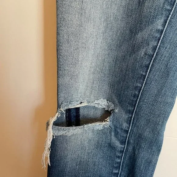 MADEWELL Mid Rise Skinny Skinny Jeans with Ripped Knees Size 27 - Picture 5 of 7